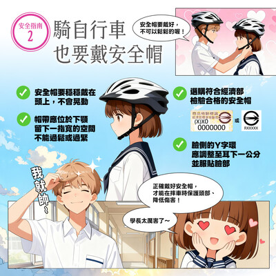 03_騎自行車也要戴安全帽圖片