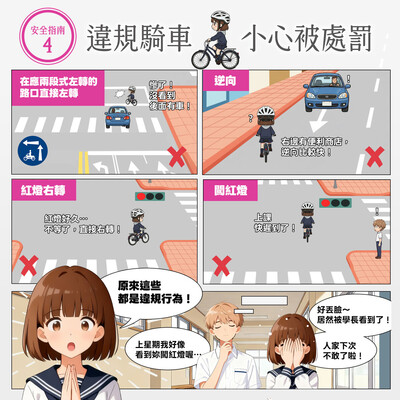 05_違規騎車_小心被處罰圖片