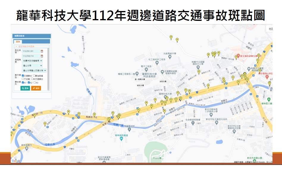 112年周邊道路交通事故斑點圖一