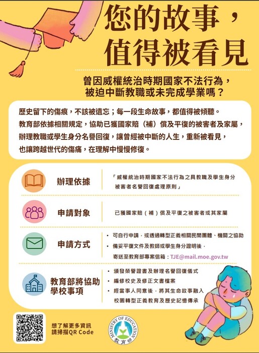 威權統治時期國家不法行為之具教職及學生身分被害者名譽回復處理原則