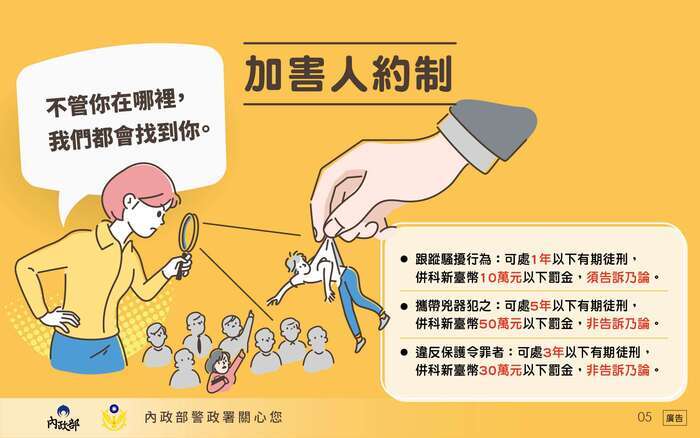 加害人制約圖片